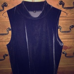 JCrew blue velvet tank!!